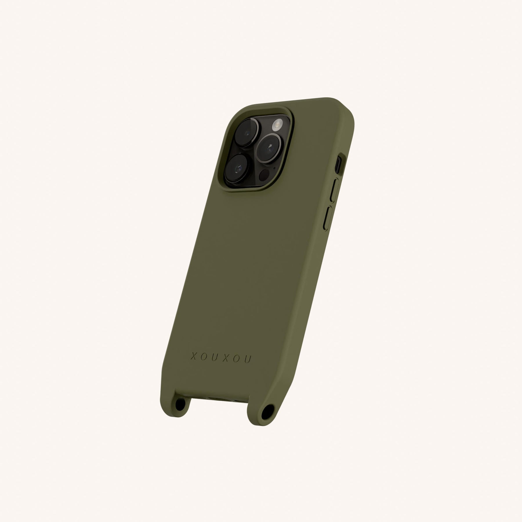 Phone Case with Eyelets in Moss