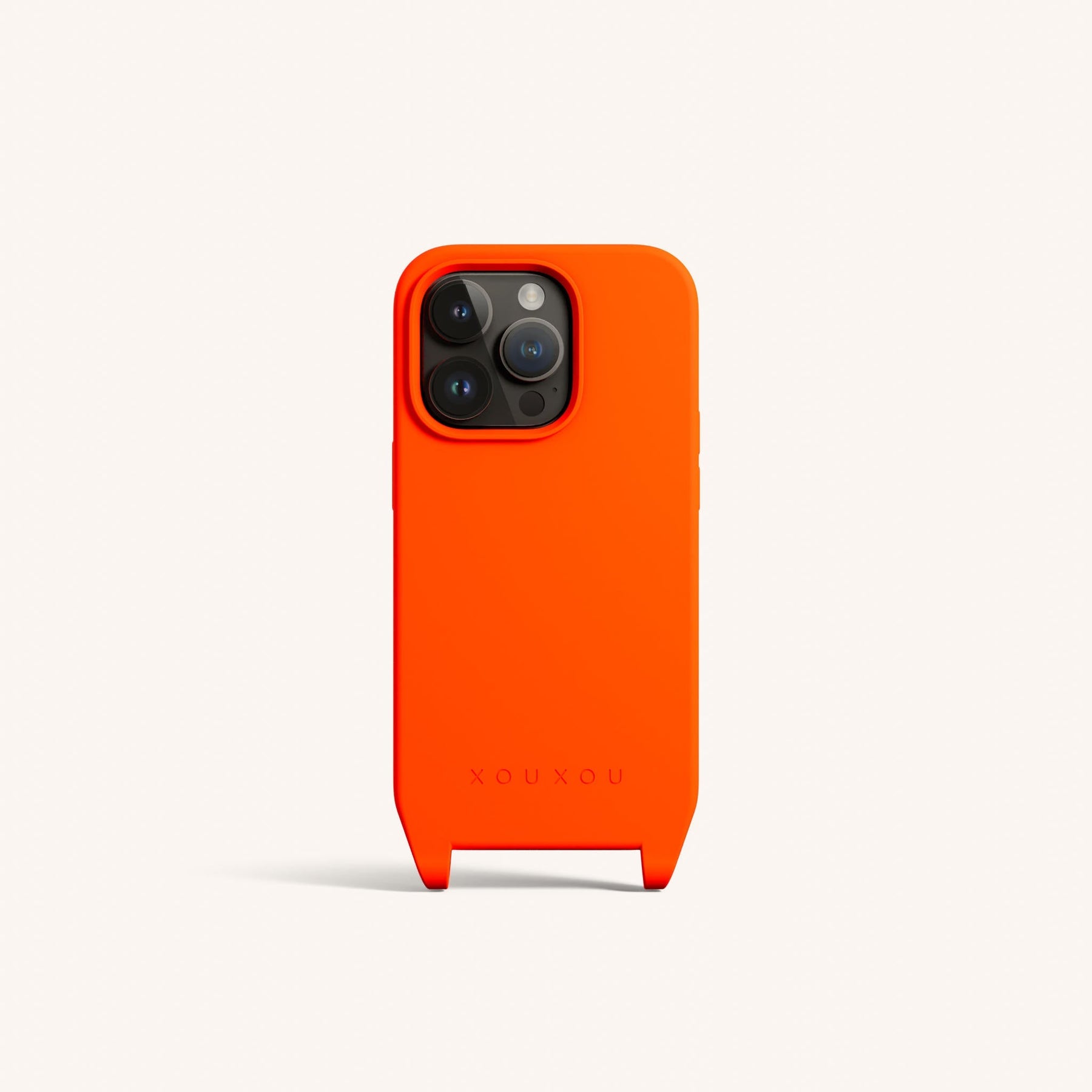 Phone Case with Eyelets in Neon Orange