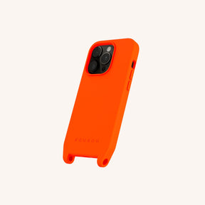 Phone Case with Eyelets in Neon Orange