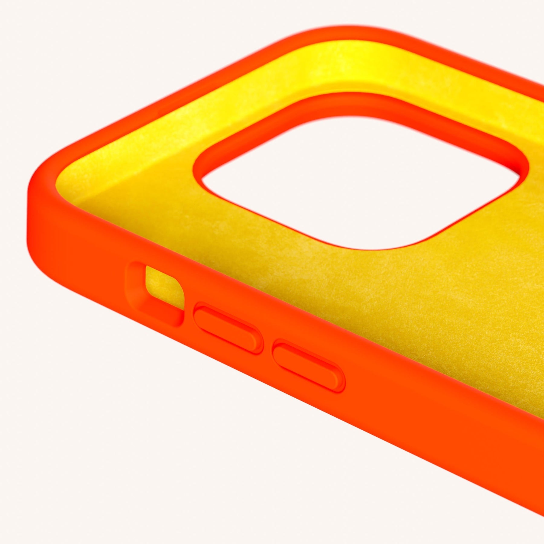 Phone Case with Eyelets in Neon Orange