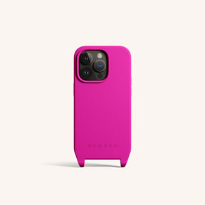 Phone Case with Eyelets in Power Pink