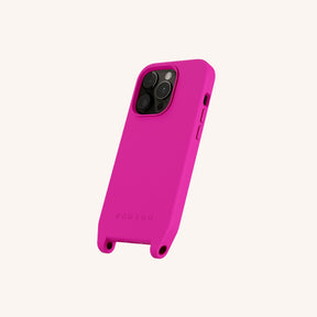 Phone Case with Eyelets in Power Pink