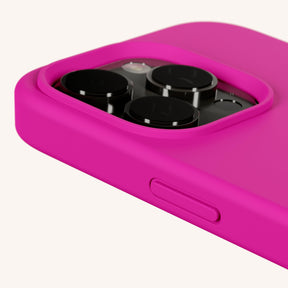 Phone Case with Eyelets in Power Pink