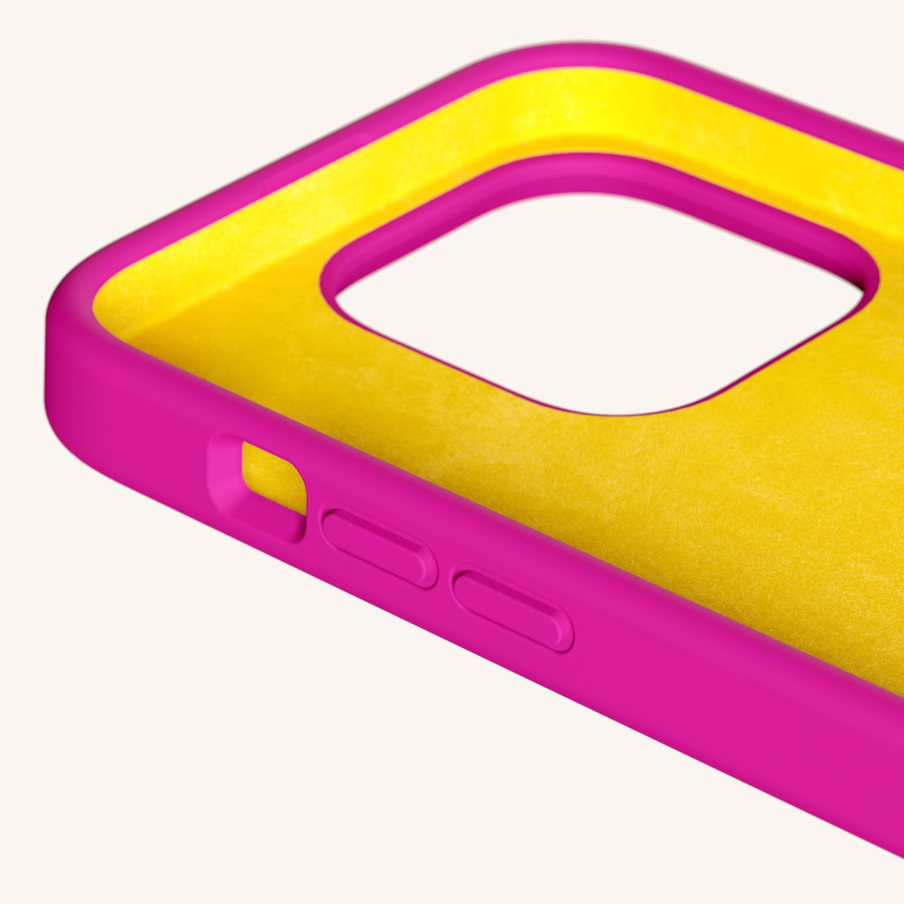 Phone Case with Eyelets in Power Pink