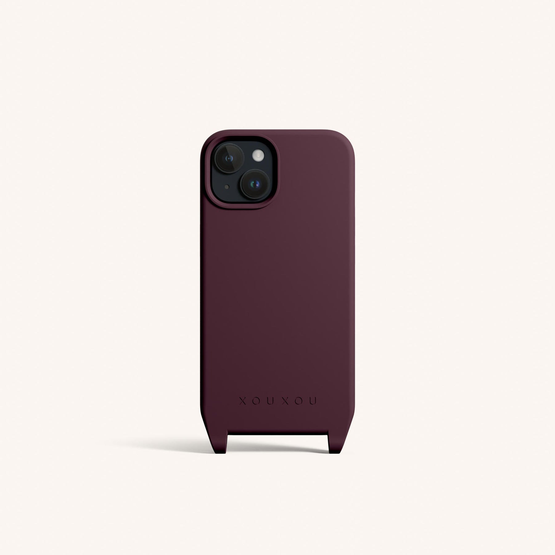 Phone Case with Eyelets in Burgundy