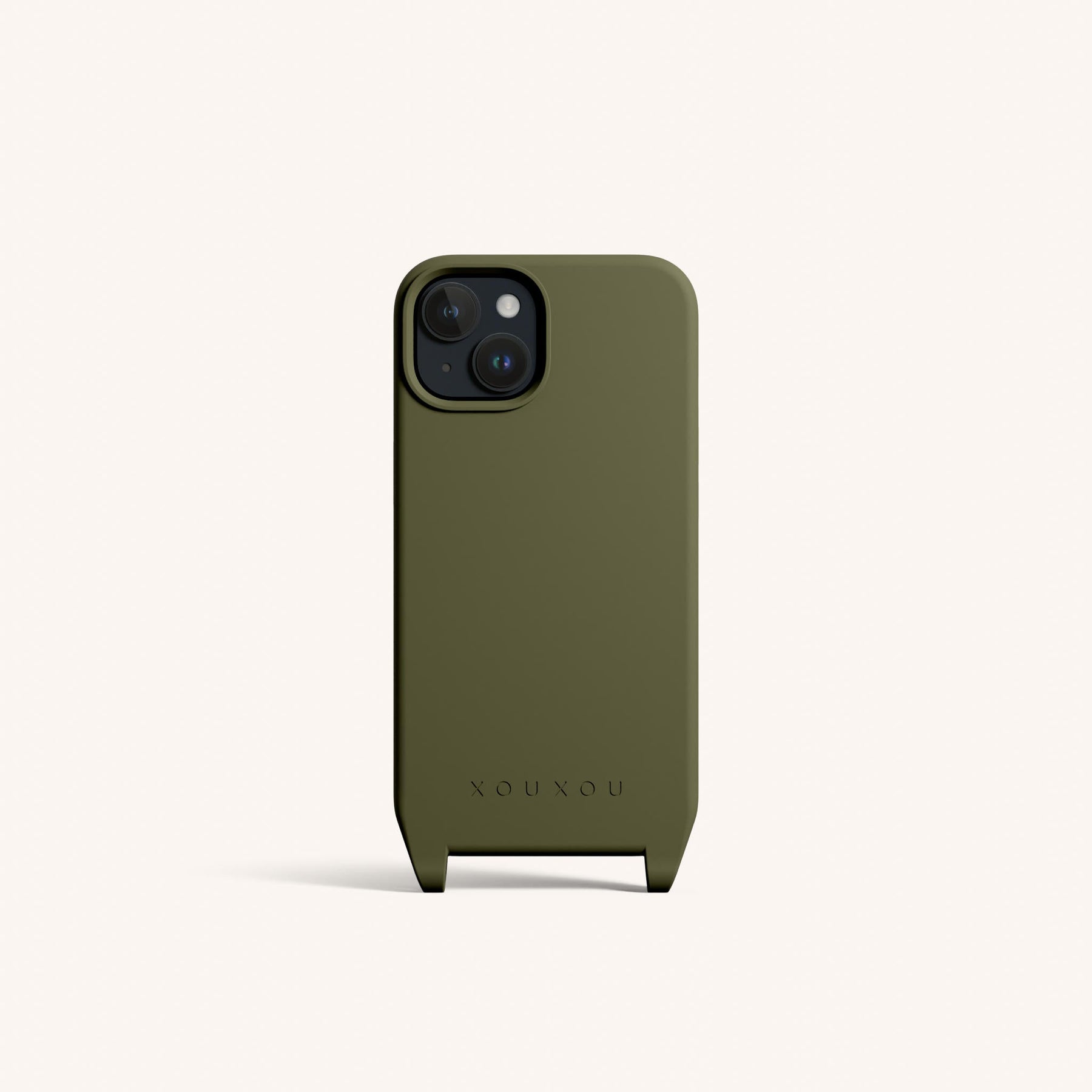 Phone Case with Eyelets in Moss