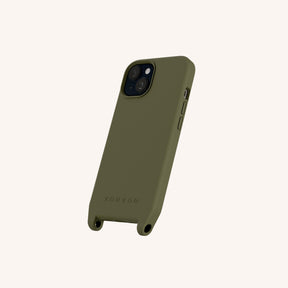 Phone Case with Eyelets in Moss