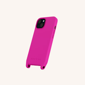 Phone Case with Eyelets in Power Pink