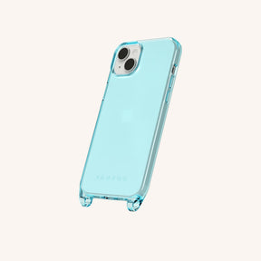 Phone Case with Eyelets in Pool Clear