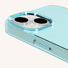 Phone Case with Eyelets in Pool Clear