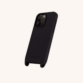 Phone Case with Eyelets in Black