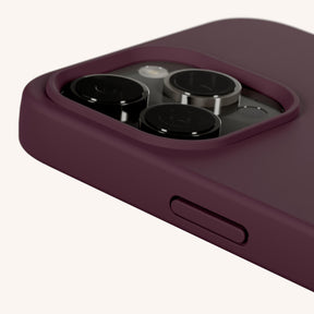 Phone Case with Eyelets in Burgundy