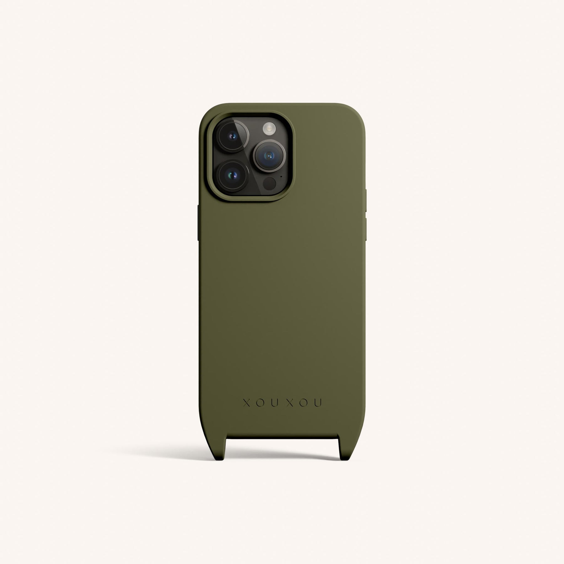 Phone Case with Eyelets in Moss