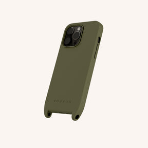 Phone Case with Eyelets in Moss