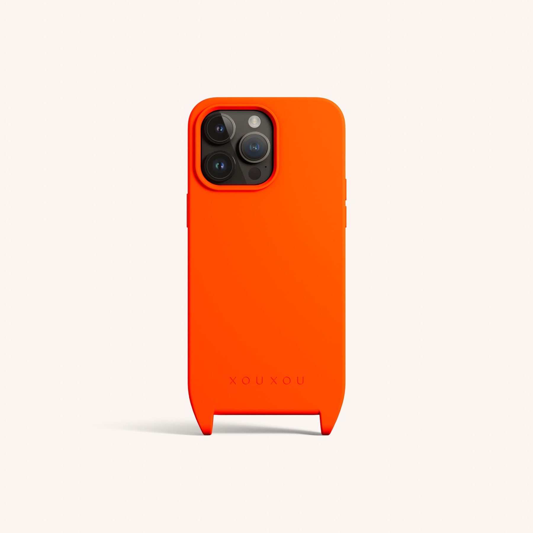 Phone Case with Eyelets in Neon Orange