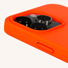 Phone Case with Eyelets in Neon Orange