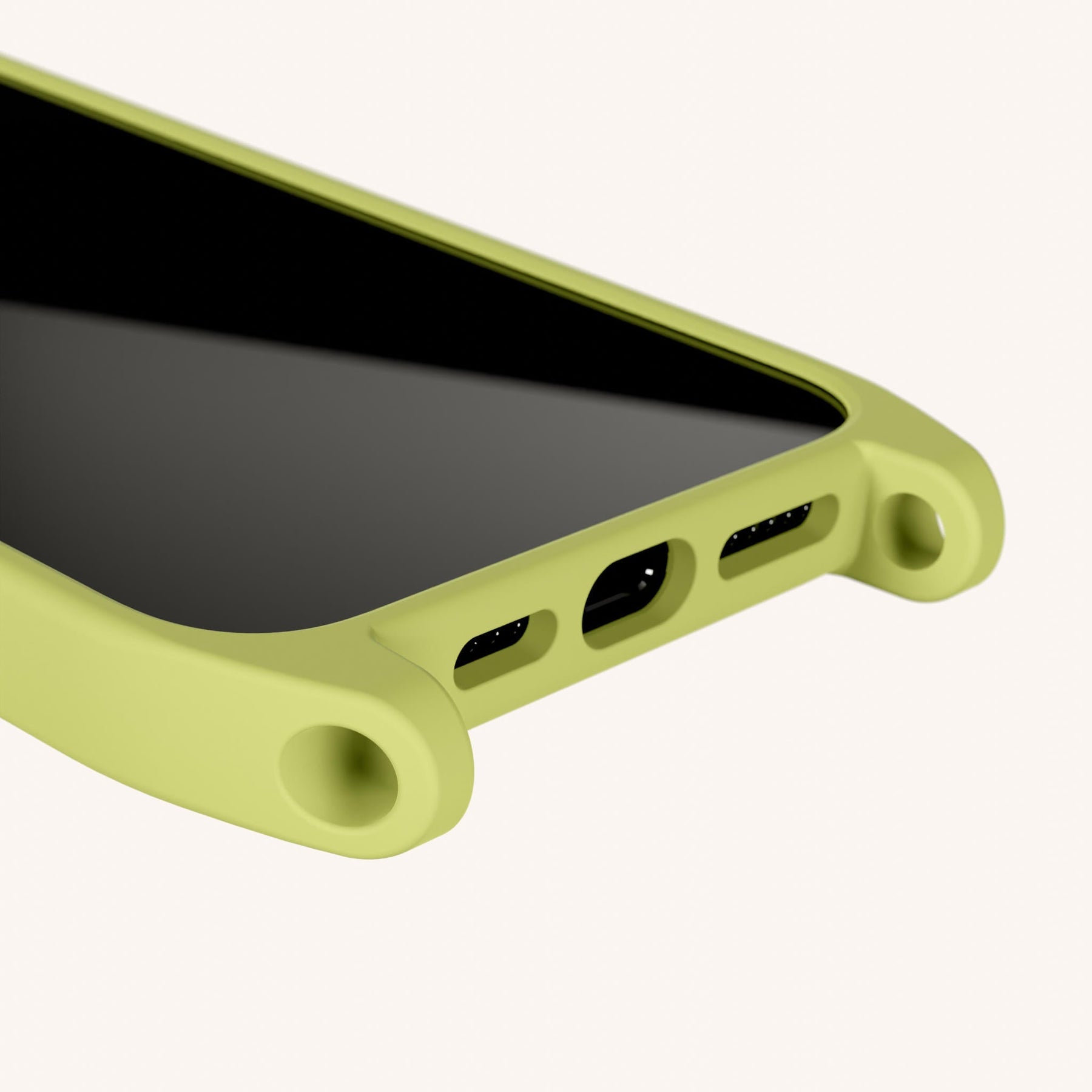 Phone Case with Eyelets in Pistachio