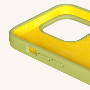 Phone Case with Eyelets in Pistachio