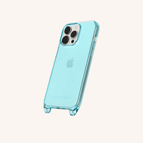 Phone Case with Eyelets in Pool Clear