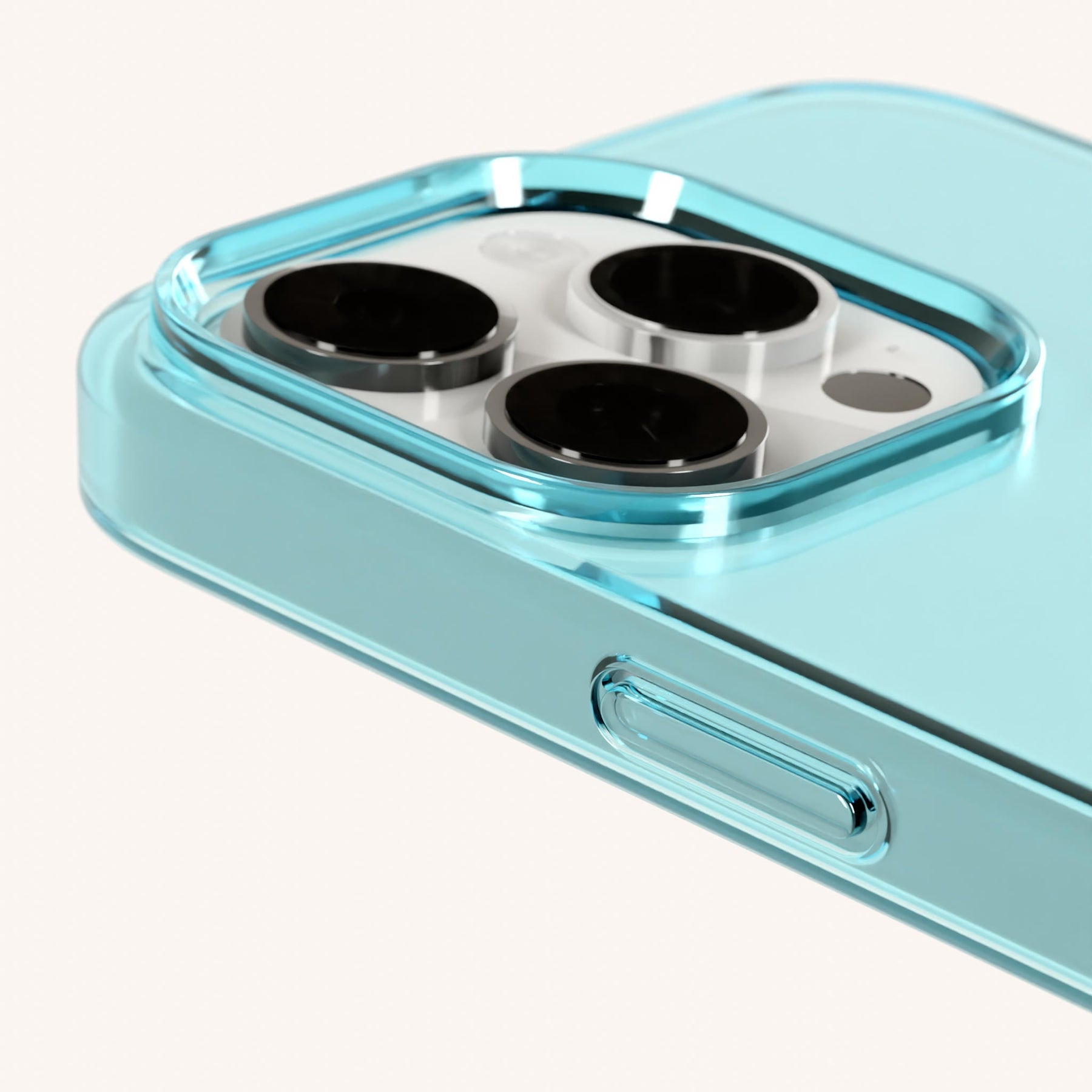 Phone Case with Eyelets in Pool Clear