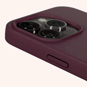 Phone Case with Eyelets in Burgundy