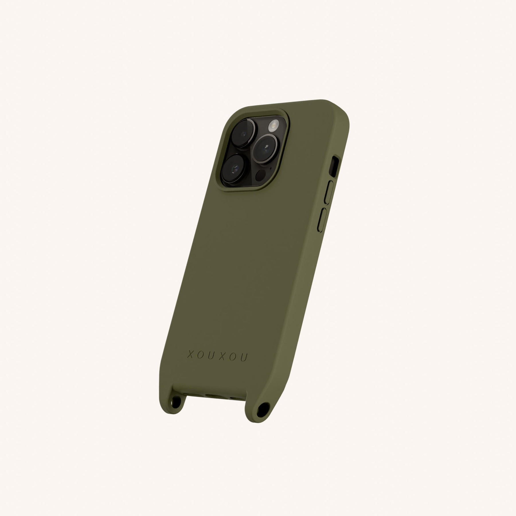 Phone Case with Eyelets in Moss