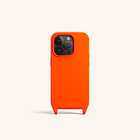 Phone Case with Eyelets in Neon Orange