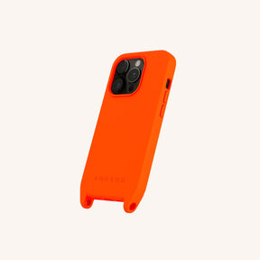 Phone Case with Eyelets in Neon Orange