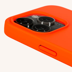 Phone Case with Eyelets in Neon Orange