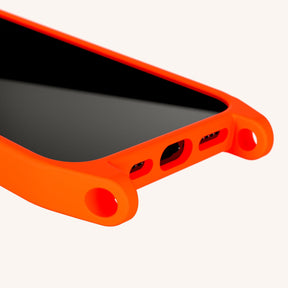 Phone Case with Eyelets in Neon Orange