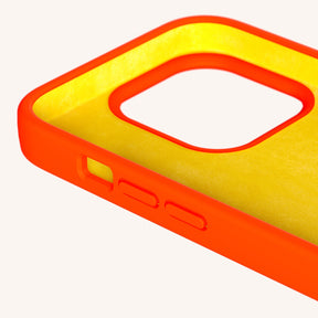 Phone Case with Eyelets in Neon Orange