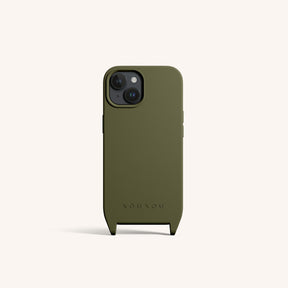 Phone Case with Eyelets in Moss