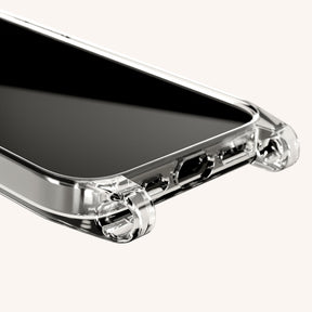 Phone Case with Eyelets in Clear