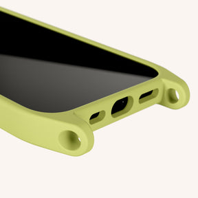 Phone Case with Eyelets in Pistachio