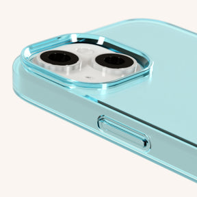 Phone Case with Eyelets in Pool Clear