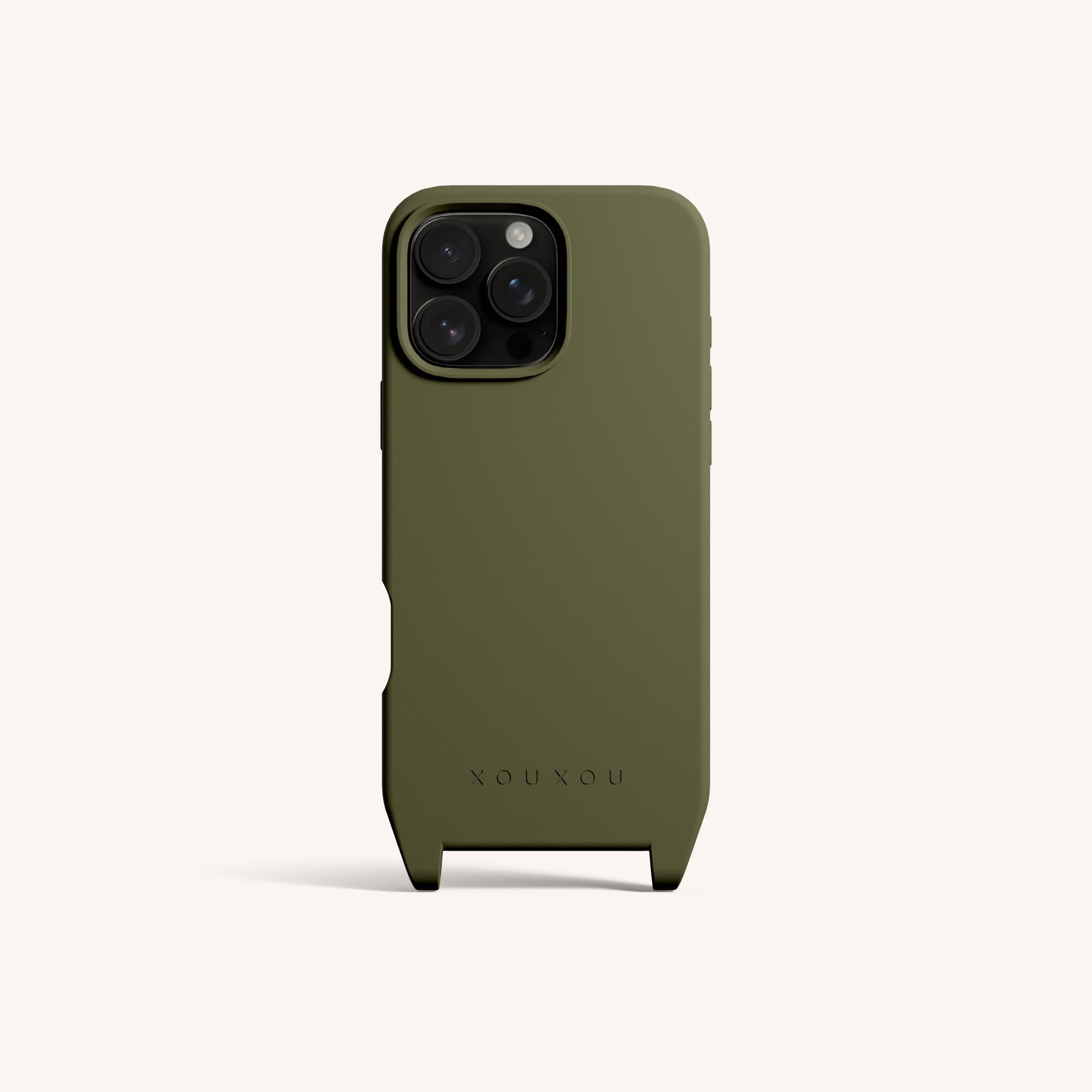 Phone Case with Eyelets in Moss