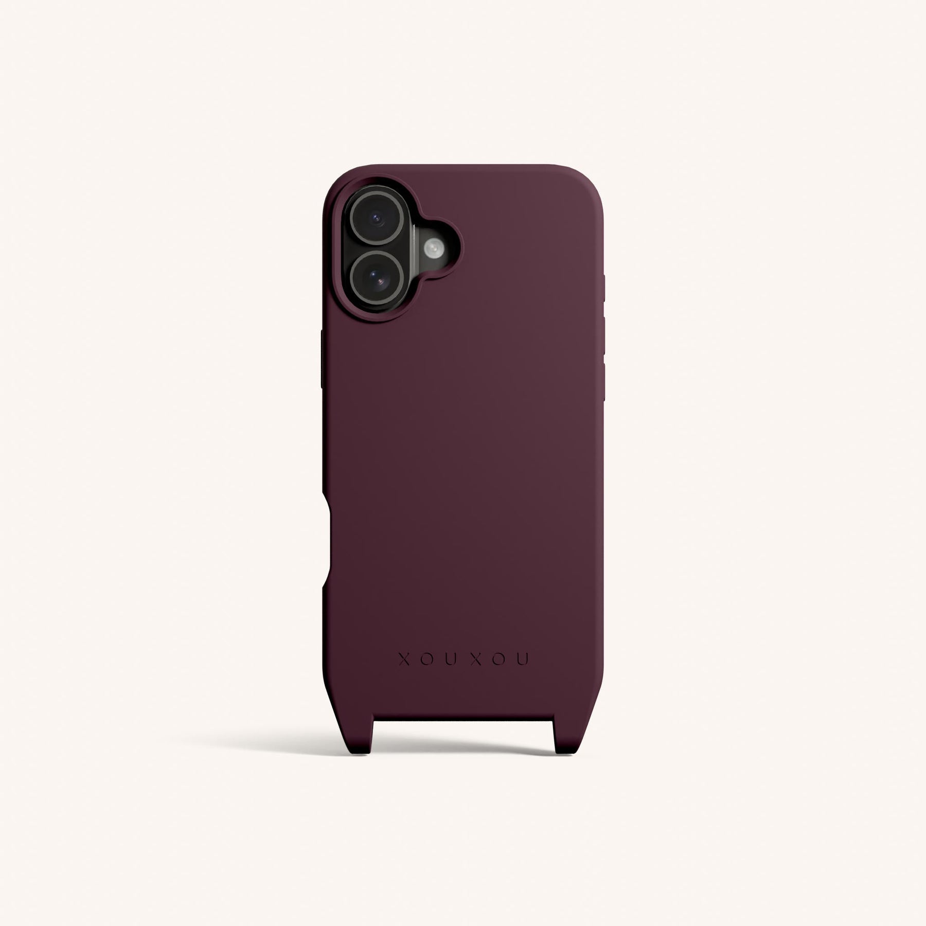 Phone Case with Eyelets in Burgundy