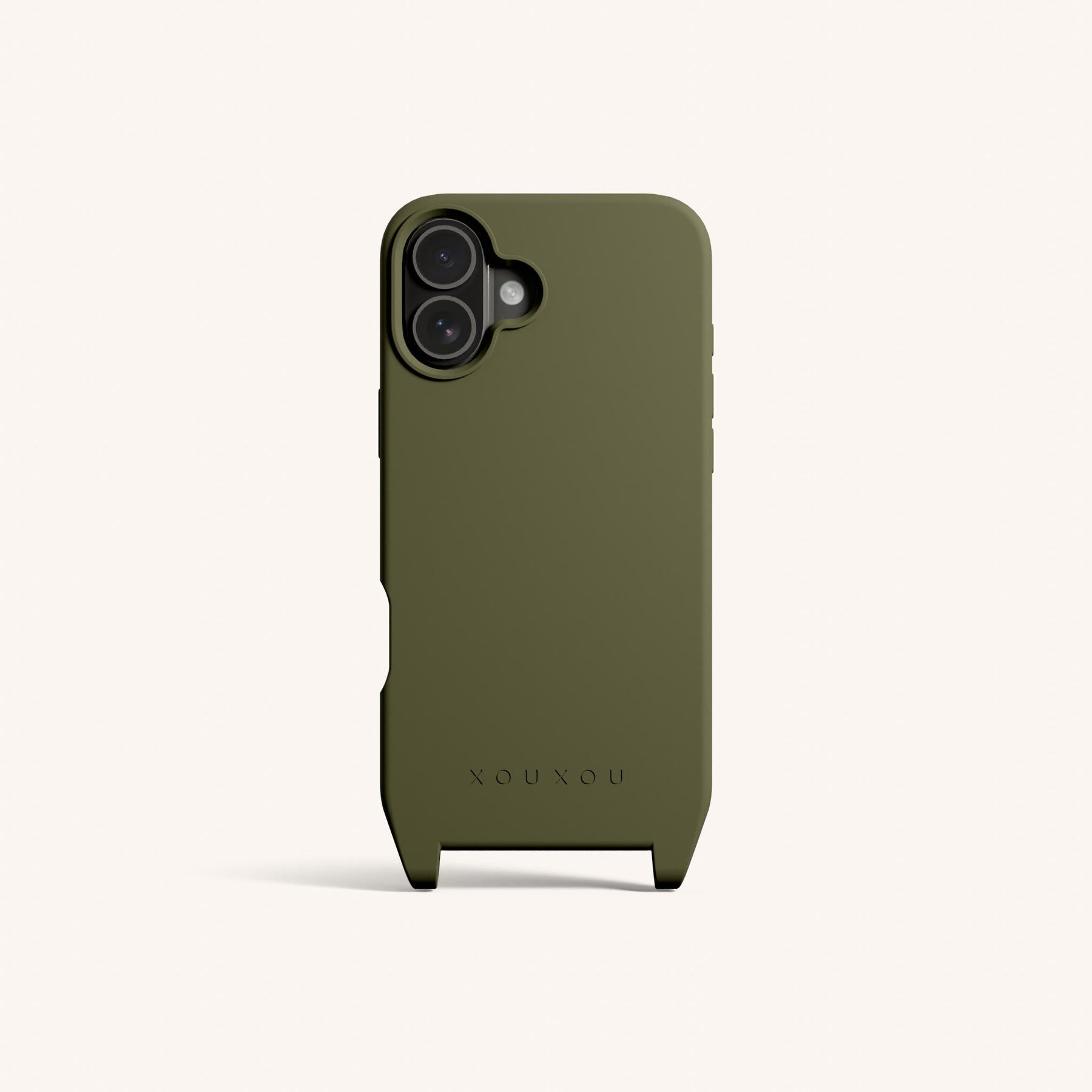 Phone Case with Eyelets in Moss