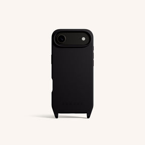 Phone Case with Eyelets in Black