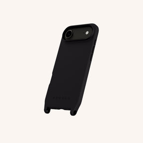 Phone Case with Eyelets in Black