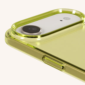 Phone Case with Eyelets in Sunny Lime Clear