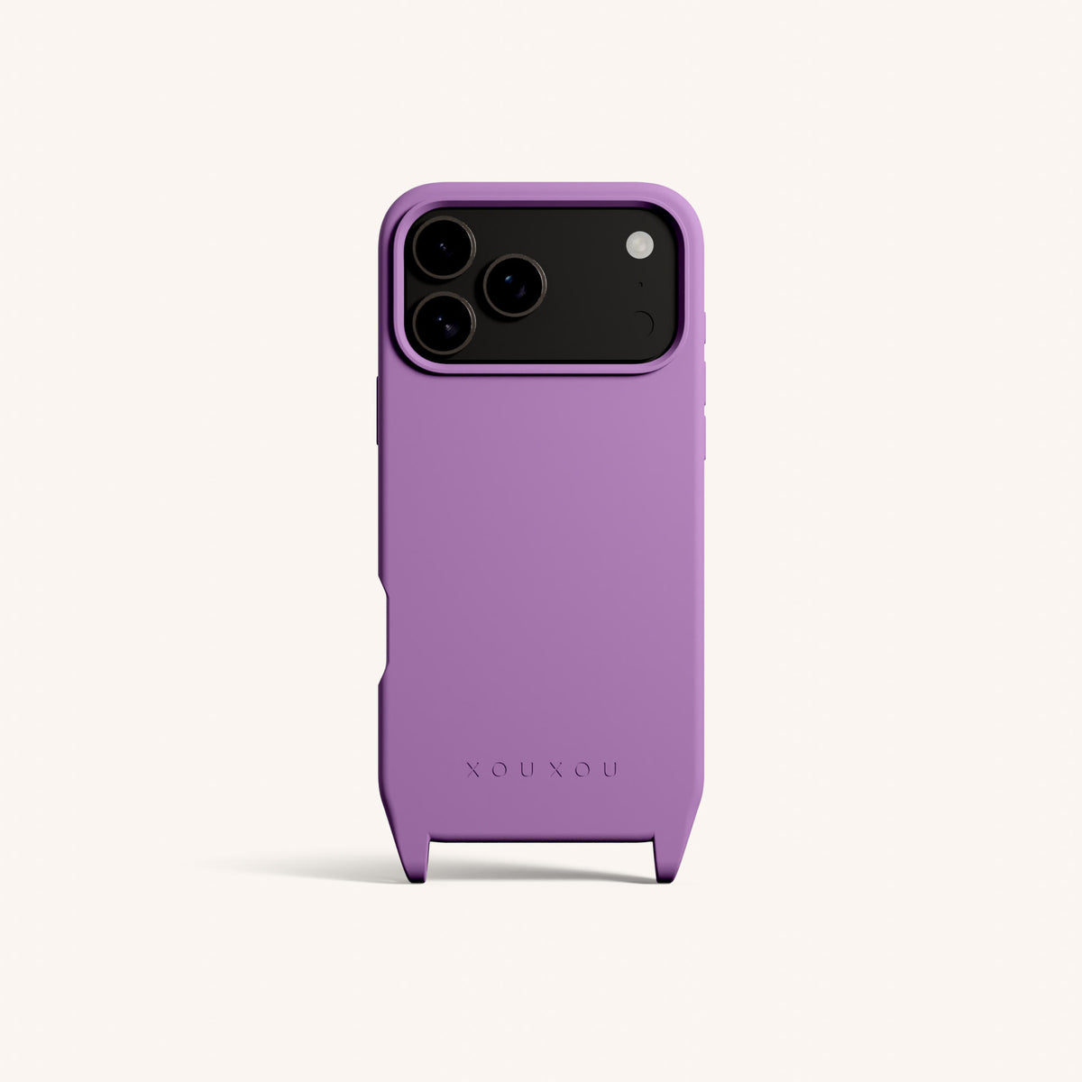 Phone Case with Eyelets for iPhone 17 Pro Max with MagSafe in Lavender Total View | XOUXOU #phone model_iphone 17 pro max