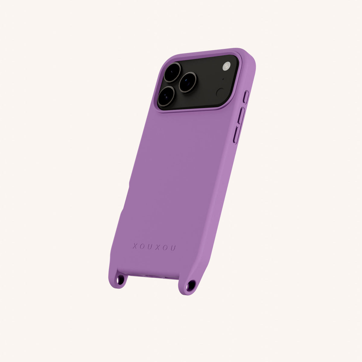 Phone Case with Eyelets for iPhone 17 Pro Max with MagSafe in Lavender Total View | XOUXOU #phone model_iphone 17 pro max