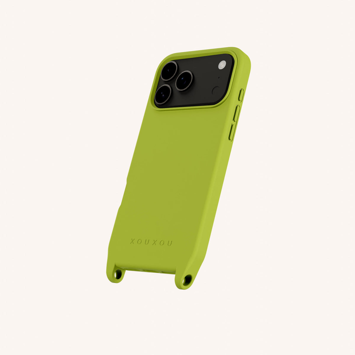 Phone Case with Eyelets for iPhone 17 Pro Max with MagSafe in Olive Total View | XOUXOU #phone model_iphone 17 pro max
