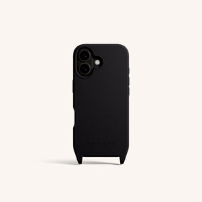 Phone Case with Eyelets in Black