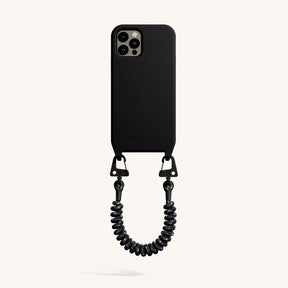 Phone Case with Spiral Rope in Black