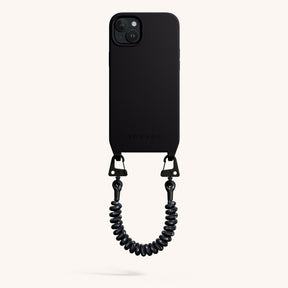 Phone Case with Spiral Rope in Black