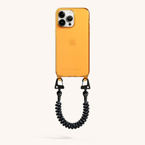 Phone Case with Spiral Rope in Mel Clear + Black