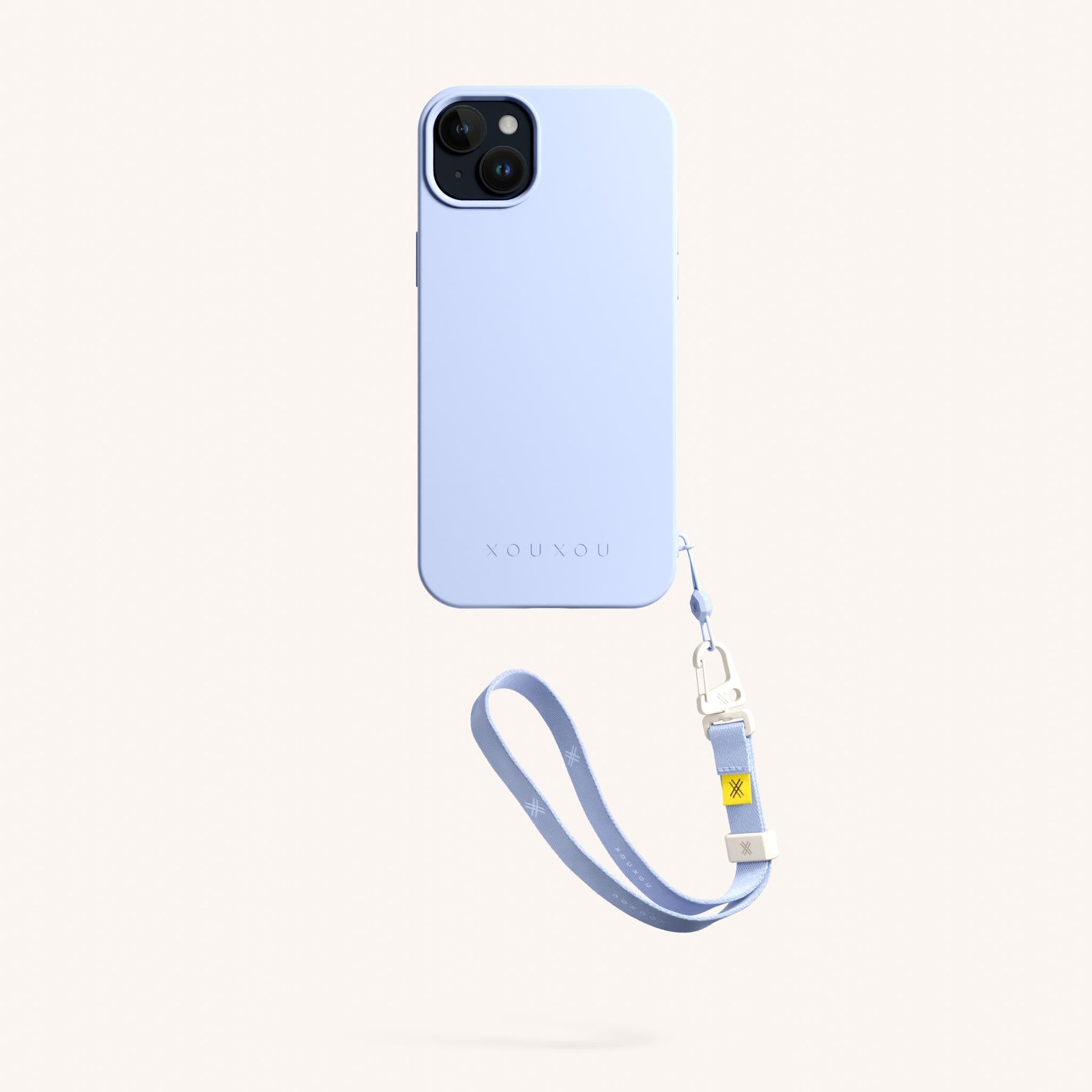 Phone Case with Wrist Strap in Baby Blue