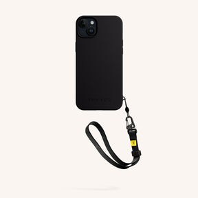 Phone Case with Wrist Strap in Black